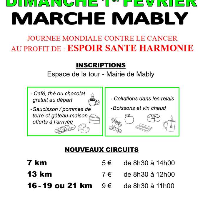 Marche au profit de Espoir Santé Harmonie