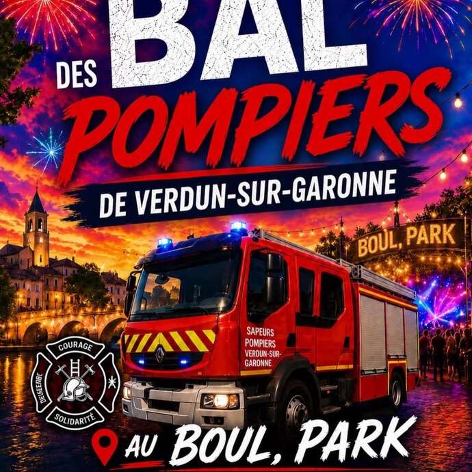 Bal des pompiers Verdun sur Garonne