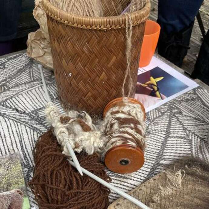 Atelier feutrage de la laine pour Noël