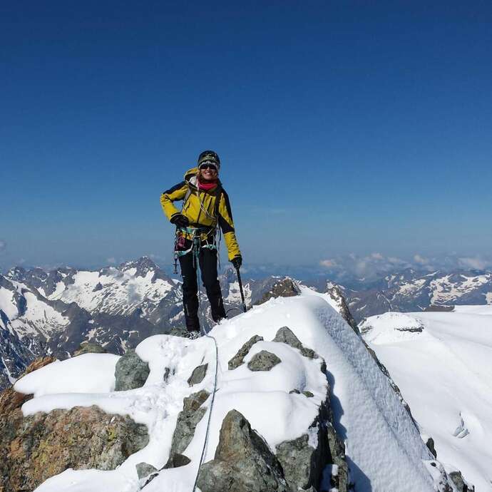 Randonnée glaciaire au Col de la Pyramide