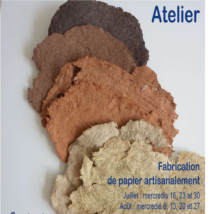Ateliers fabrication de papier pour enfants