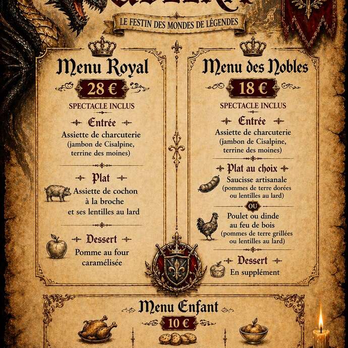 La Médiévale d'Aubagne : banquet spectacle