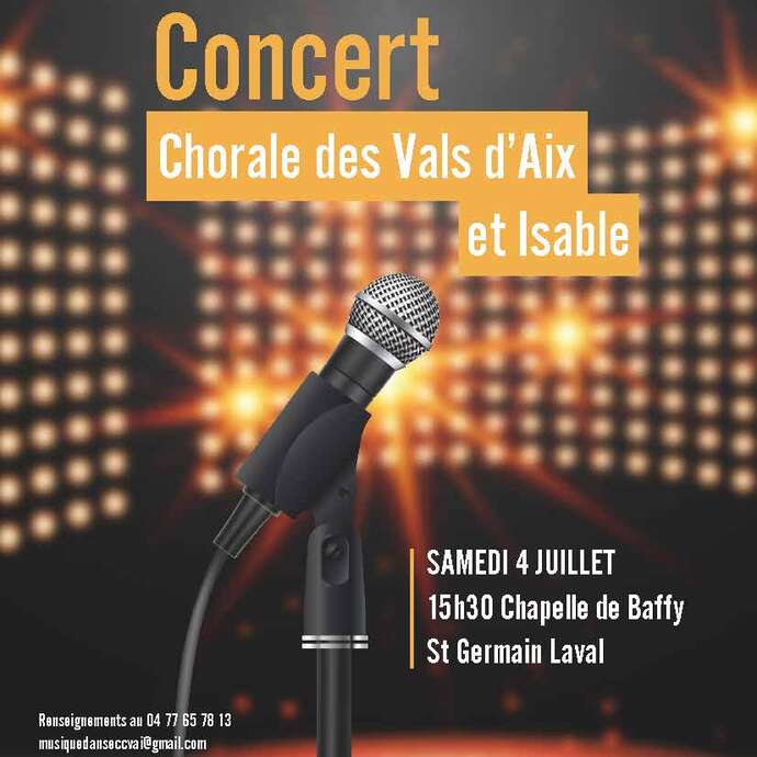 Concert de la Chorale des Vals d'Aix et Isable