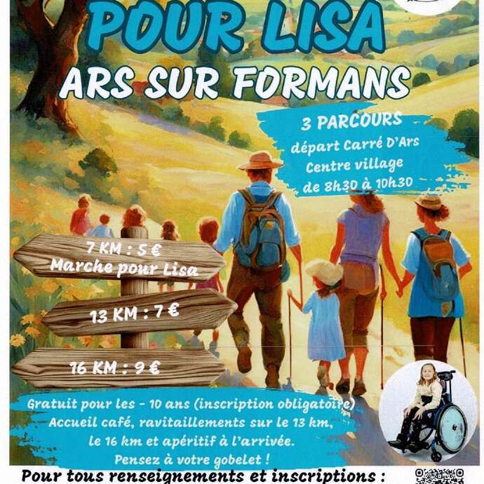 Marche pour Lisa à Ars-sur-Formans
