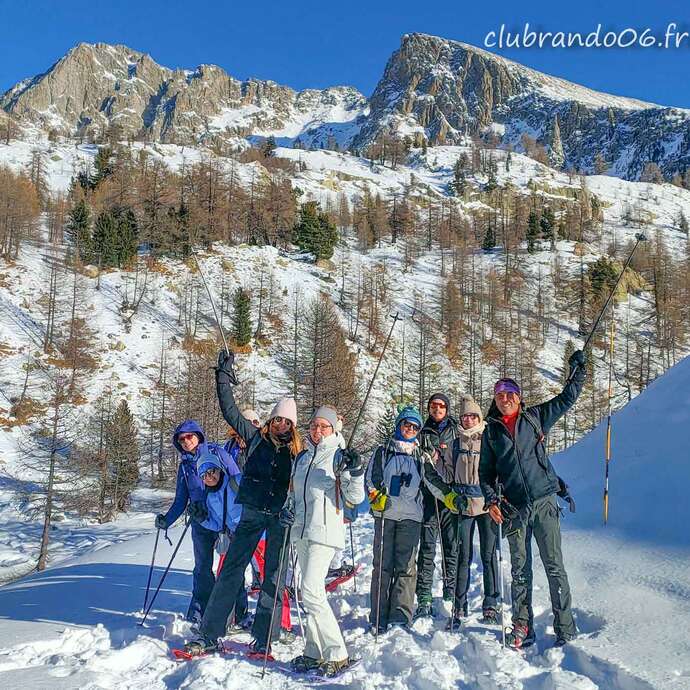 Escursione con le racchette da neve con ClubRando06 a Roubion