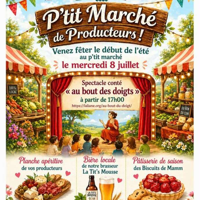 Soirée festive au p'tit marché de producteurs