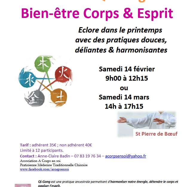 Atelier de Qi Gong "Bien-être Corps et esprit"