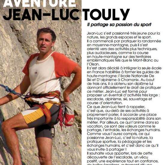 Jean-Luc Touly - Accompagnateur en moyenne et haute montagne