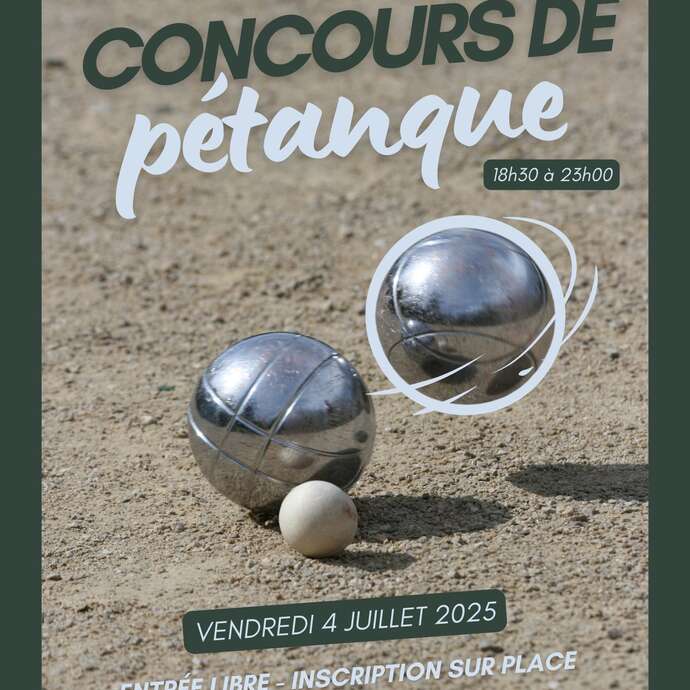 Concours de pétanque - Fête de la Saint-Pierre