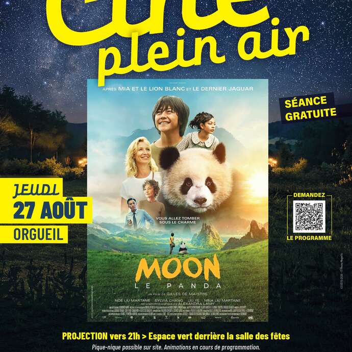 Ciné Plein Air /" Moon le panda "