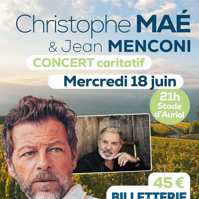 Concert caritatif Christophe Maé et Jean Menconi