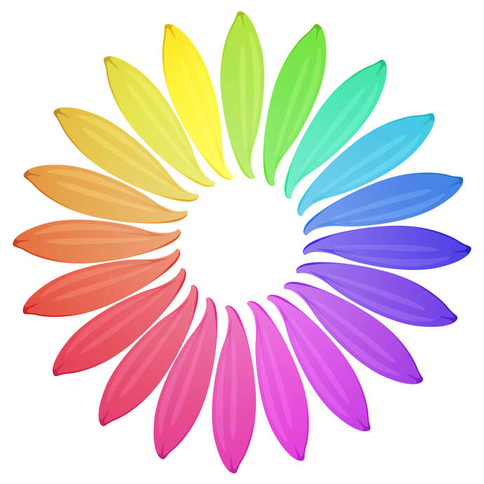 L’arc en ciel des arts et de la culture / La roue chromatique