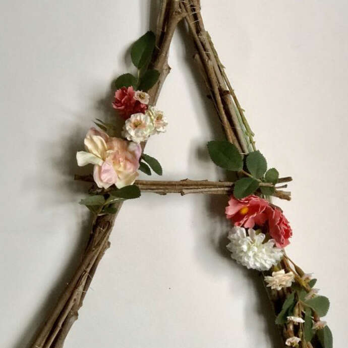 Atelier lettre en branchages