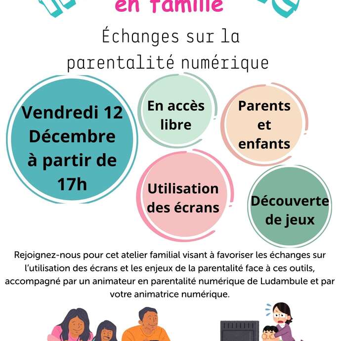 Soirée Parentalité numérique et jeux vidéo