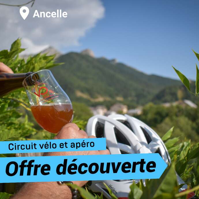 Offre découverte : Circuit vélo et apéro à Ancelle !