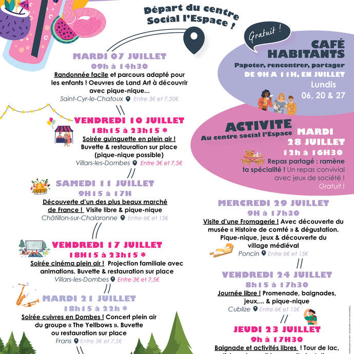 Soirée guinguette en plein air