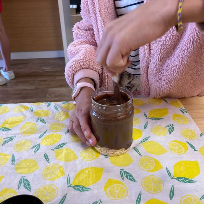 Visite gourmande et fabrication d'un pot de pâte à tartiner