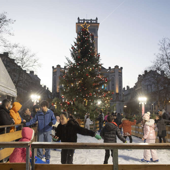 Patinoire sentier de glace