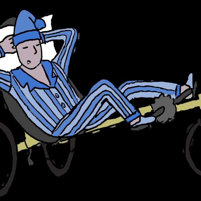 Balade mensuelle et expérimentations : vélos couchés et vélis
