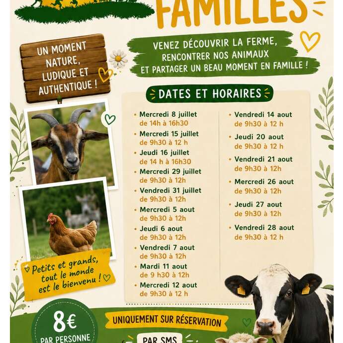 Visite de la ferme pédagogique du Bessy