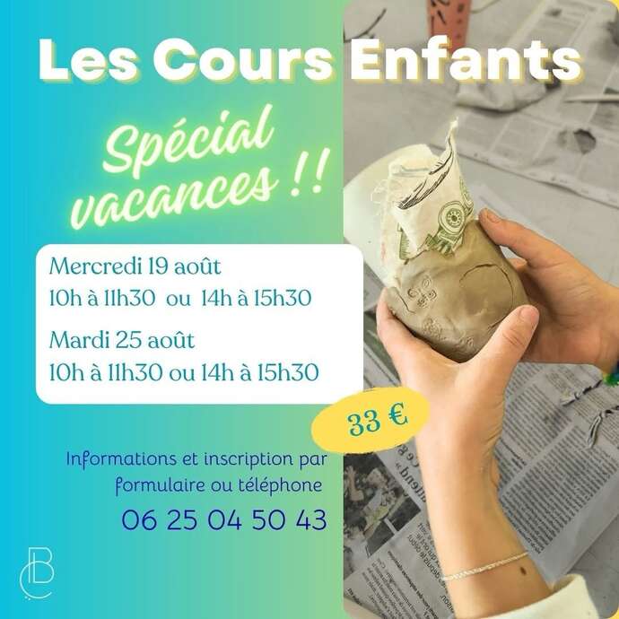 Cours de poterie enfants