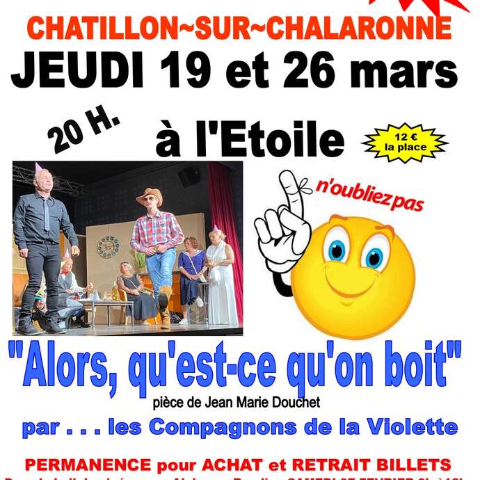 "Alors, qu'est-ce qu'on boit"