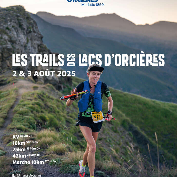 Trails of the Orcières lakes
