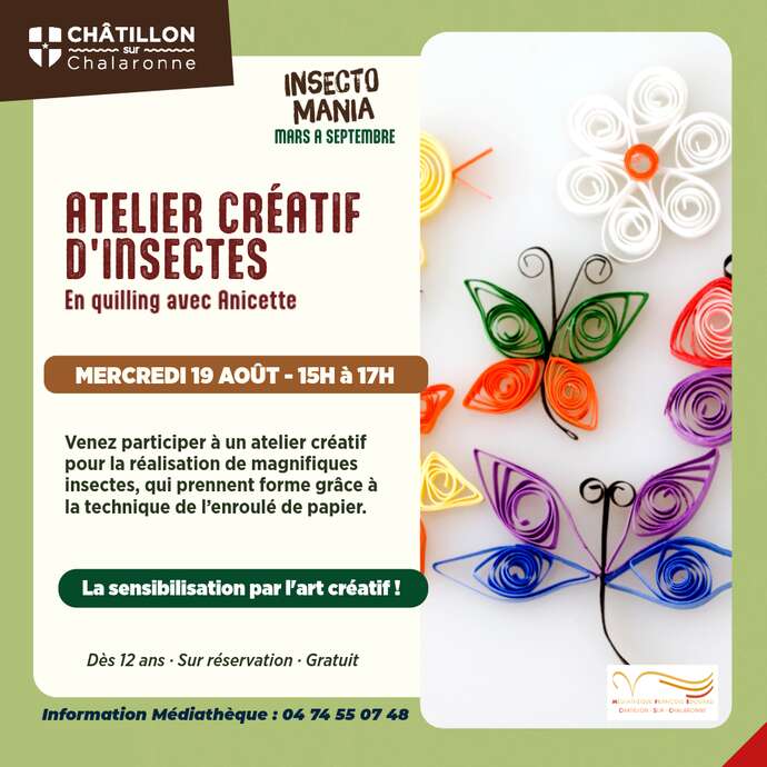 Creative workshop: Quilling insects