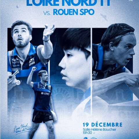 Match Loire Nord tennis de table contre Rouen SPO