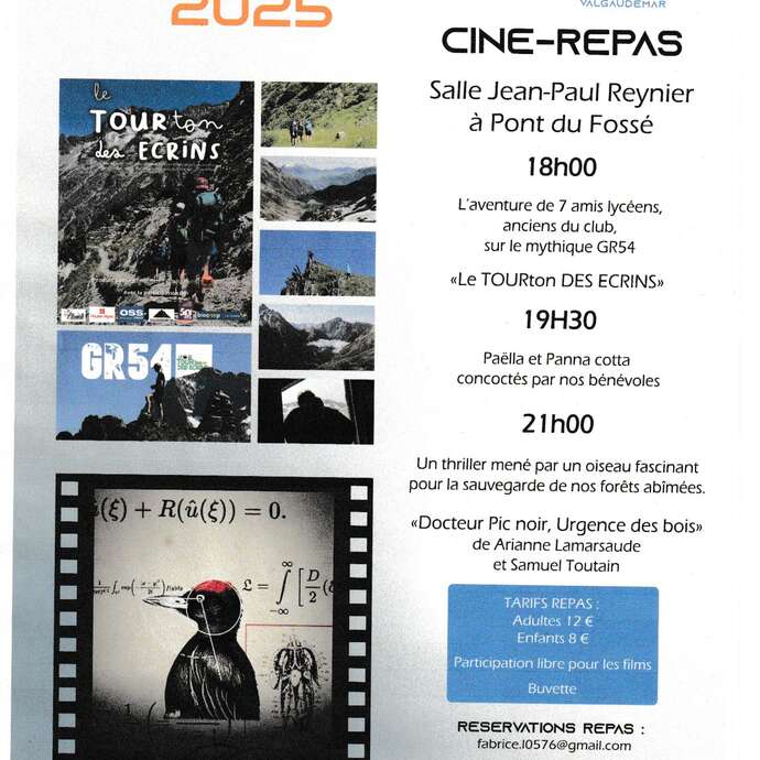 Ciné-repas ski club Champsaur Valgaudemar