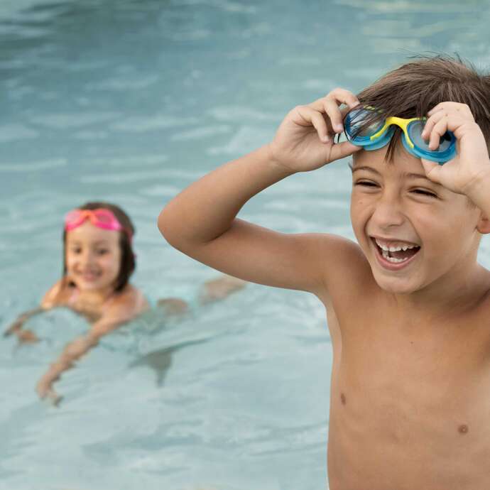 Learning and perfecting swimming