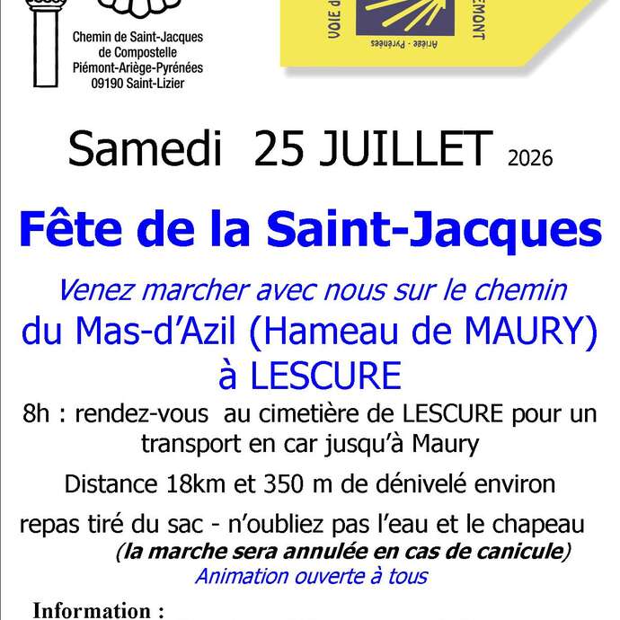 Marche sur le chemin de st jacques