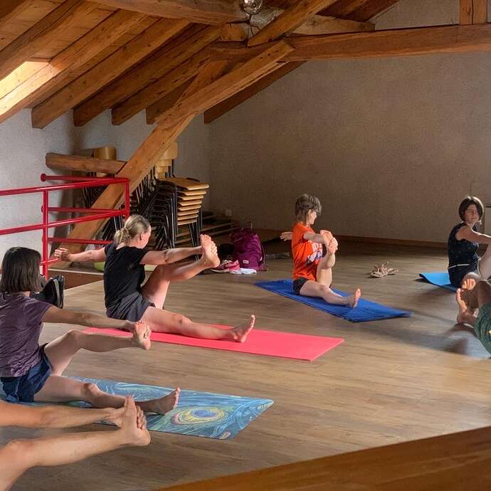 Yoga, Pflanzen und Schokolade