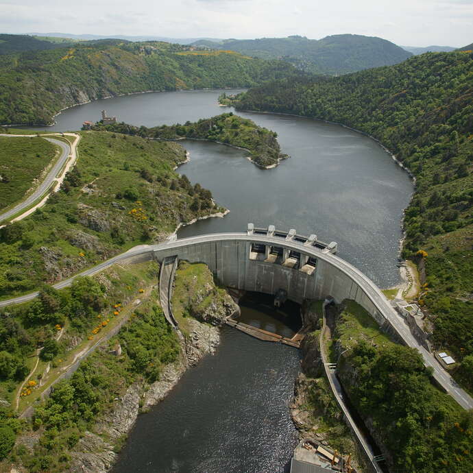 Stuwdam: Barrage de Grangent