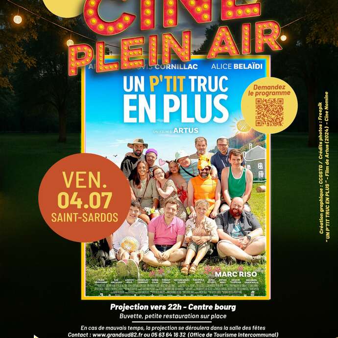 Ciné Plein Air à Saint-Sardos  "Un p'tit truc en plus "
