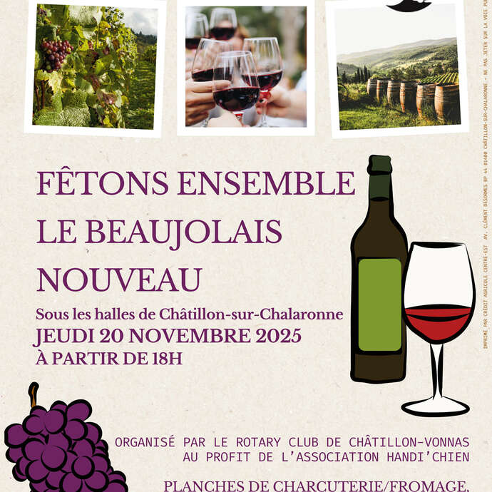 Fêtons ensemble Beaujolais Nouveau