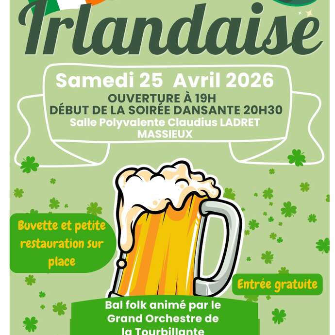 Soirée Irlandaise avec le grand orchestre de La Tourbillante