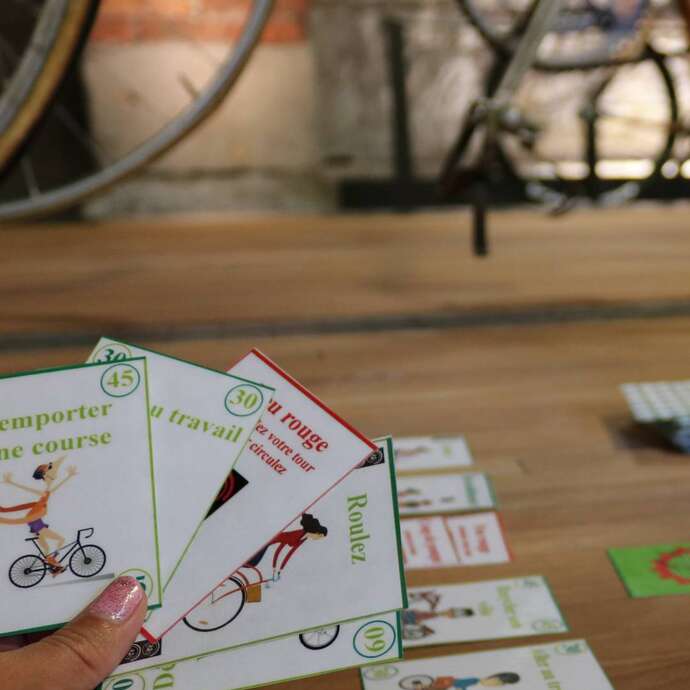 Cycliste vert