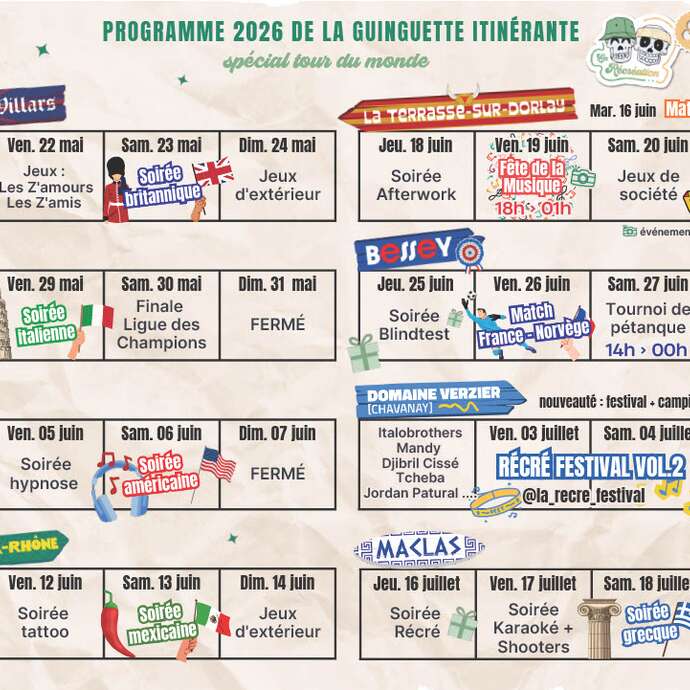 Guinguette itinérante "La Récréation"