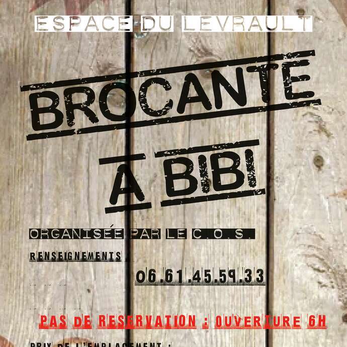 Brocante à Bibi