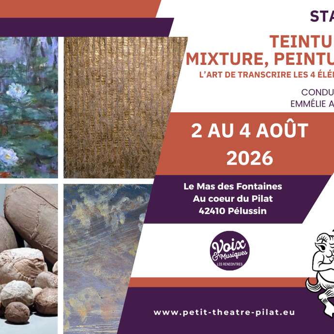 Stage Teintures, mixtures, peinture - Rencontres Voix & Musiques 2026