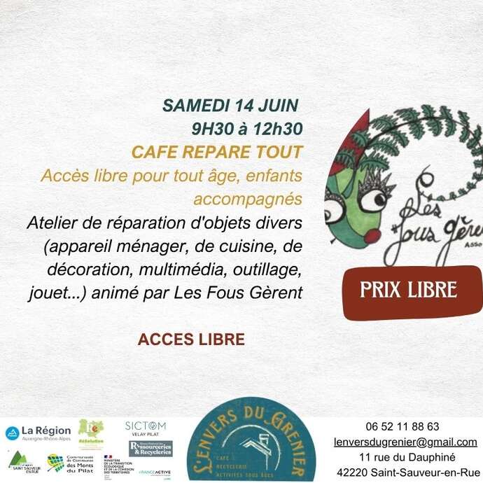 Café répare tout - L'envers du Grenier