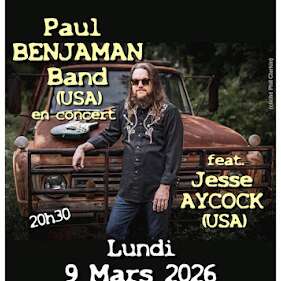 Concert "Paul Benjaman Band feat. Jesse Aycock (USA)" - Hall Blues Club