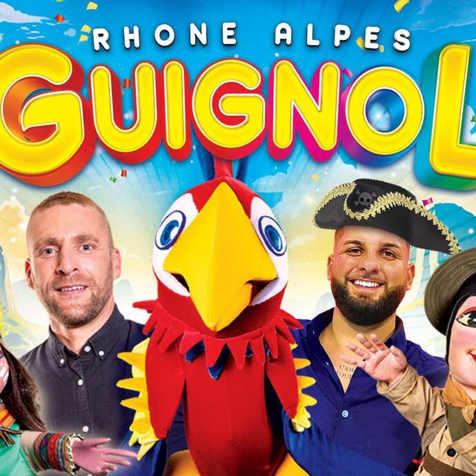 Guignol Rhône-Alpes et Rio le majestueux perroquet
