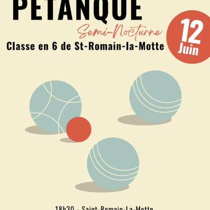 Concours de pétanque