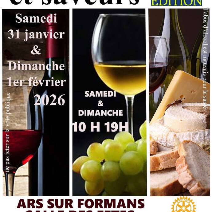 Salons des vins et saveurs Ars-sur-Formans - 25ème édition -