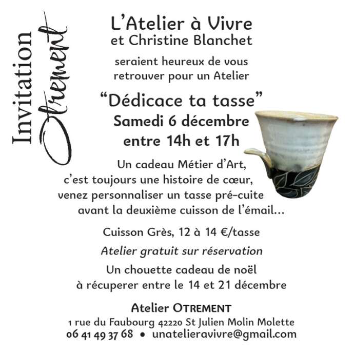 Séance "Dédicace ta tasse"