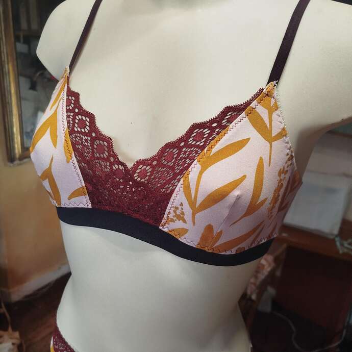 Je couds ma brassière en coton bio avec Eh ! Ma culotte ! - Atelier lingerie