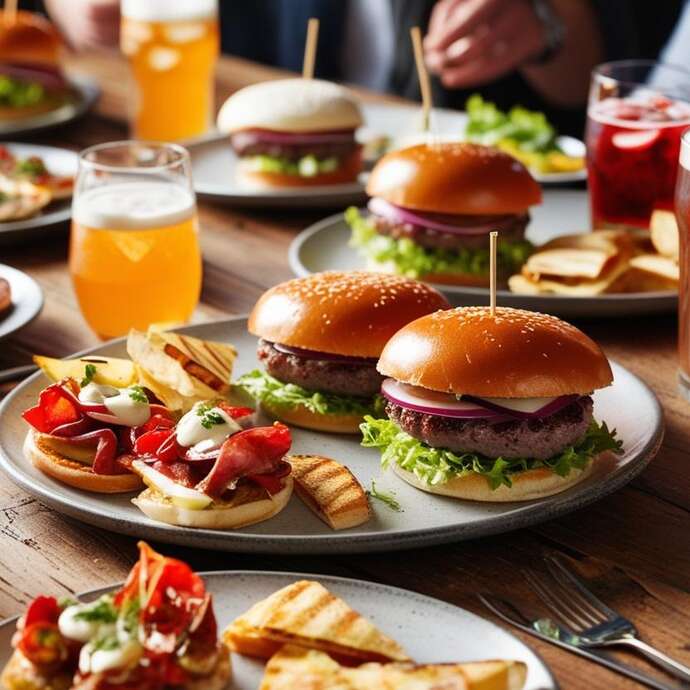 Black and White Burger