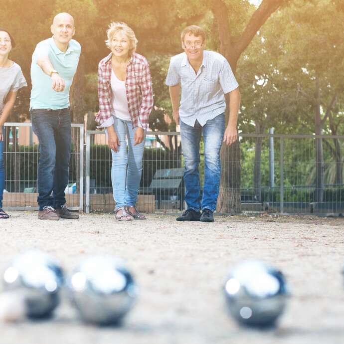 Concours de pétanque